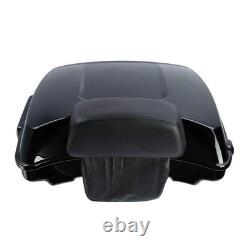 Trunk Black Latches Backrest Pad for Harley Road King Street Glide 2014 Later