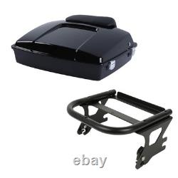 Trunk Mount Rack Backrest For 1997 2008 Harley Touring Road King Street Glide