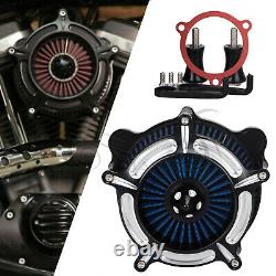 Turbine Air Cleaner Intake Filter For Harley Street Glide Road King Dyna Softail