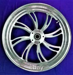 Twisted Vortex Billet Front Wheel 18 Harley Electra Glide Road King Street