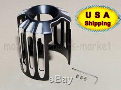 USA Aluminum Oil Filter Cover Cap Trim For Harley Touring Road Street Glide King