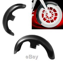 Unpainted Black Front Fender For Harley 21 Wheel Baggers Street Glide Road King