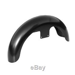 Unpainted Black Front Fender For Harley 21 Wheel Baggers Street Glide Road King