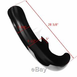 Unpainted Black Front Fender For Harley 21 Wheel Baggers Street Glide Road King