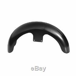 Unpainted Black Front Fender For Harley 21 Wheel Baggers Street Glide Road King