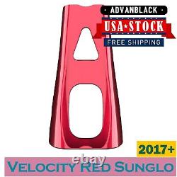 Velocity Red Sunglo ABS Chin Spoiler For 17+ M8 Harley Street Road King Glide