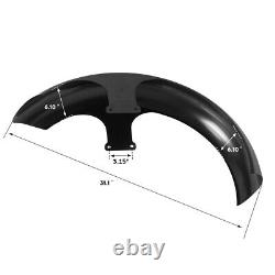 Vivid Black 26 Front Wheel Fender Fit For Harley Touring Street Glide Road King