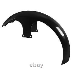 Vivid Black 26 Front Wheel Fender Fit For Harley Touring Street Glide Road King