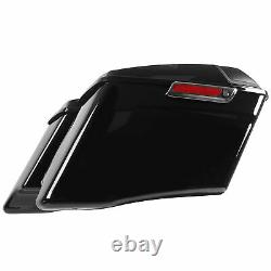 Vivid Black 4'' CVO Extended Hard Saddlebags For 14-21 Harley Touring Road king