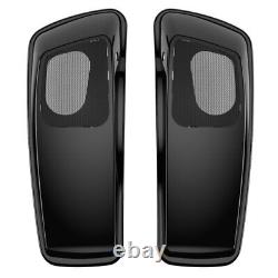 Vivid Black 6x9 Saddlebag Speaker Lids For Harley Street Road King Glide 2014+