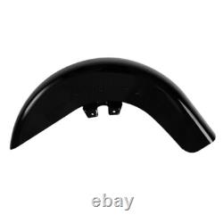 Vivid Black Front Fender Fit For Harley Touring Road King Street Glide 1989-2013