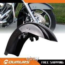 Vivid Black Front Fender For Harley Touring Road King Street Glide 1989-2013