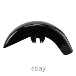 Vivid Black Front Fender For Harley Touring Road King Street Glide 1989-2013