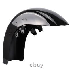 Vivid Black Front Fender For Harley Touring Road King Street Glide 1989-2013