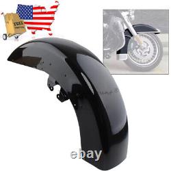 Vivid Black Front Fender For Harley Touring Street Glide Road King 2014-up USA