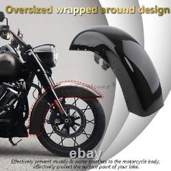 Vivid Black Front Fender For Harley Touring Street Glide Road King 2014-up USA