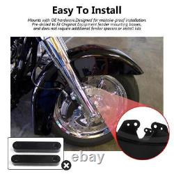 Vivid Black Front Fender For Harley Touring Street Glide Road King 2014-up USA