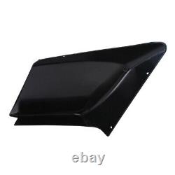 Vivid Black Stretched Side Covers Fits For Harley Touring Road King Street Glide