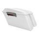 White Hard Saddlebags With Chrome Latches For Road King Street Glide 1994-2013