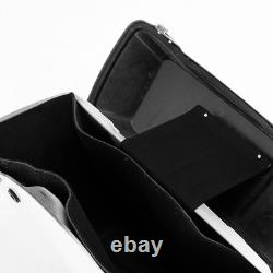 White Hard Saddlebags with Chrome Latches for Road King Street Glide 1994-2013