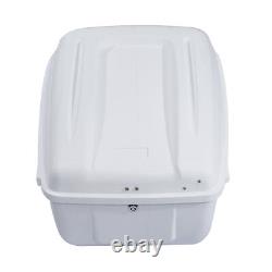 White Police Pack Trunk Fit For Harley Road King Electra Street Glide Tour Pak