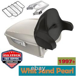 White Sand Pearl King Tour Pack Wrap Around Fits Harley Street Road King Glide