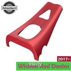 Wicked Red Denim ABS Chin Spoiler Fits M8 Harley Road King Street Glide 2017+