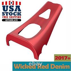 Wicked Red Denim ABS Chin Spoiler For Harley Road King Street Glide M8 2017+