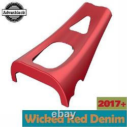 Wicked Red Denim ABS Chin Spoiler For Harley Road King Street Glide M8 2017+