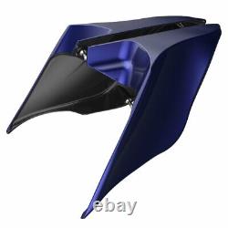 Zephyr Blue Stretched Extended Side Cover For Harley Street Road King Glide 14+