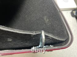 1 Sacoche Rouge Dur pour Touring Road King Street Glide