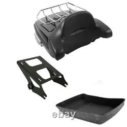 10.7 Coffre avec porte-bagages supérieur et dossier pour Road King, Street Glide, Road Glide 2014-2025