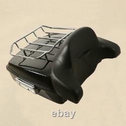 10.7 Coffre avec porte-bagages supérieur et dossier pour Road King, Street Glide, Road Glide 2014-2025
