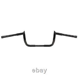 10 GUIDONS APE HANGER 4 POUR HARLEY SOFTAIL TOURING ROAD KING STREET 1.5 Noir