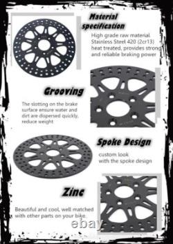 11.8 Vis de rotors de frein avant pour Harley TOURING BAGGER Road King Street Glide