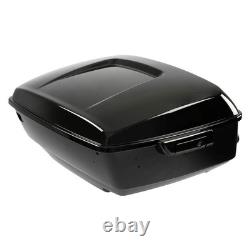 13.7 coffre King noir avec loquets noirs pour Touring Road King Street Glide 2014 et après