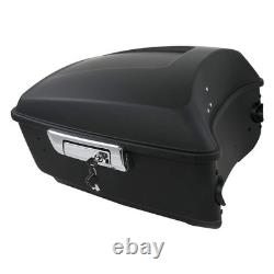 13 7 coffre King noir mat pour Harley Touring Road King Street Glide 2014 et plus tard