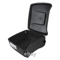 13 7 coffre King noir mat pour Harley Touring Road King Street Glide 2014 et plus tard