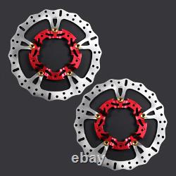 14 2PCS Grand Rotors Avant Flottants de Frein pour Harley Road King Street Glide FLTRX
