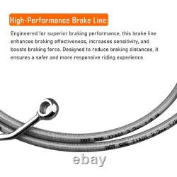 14 Câble de frein en acier inoxydable étendu Chrome Electra Street Glide Road King