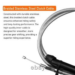 14 Câble de frein en acier inoxydable étendu Chrome Electra Street Glide Road King