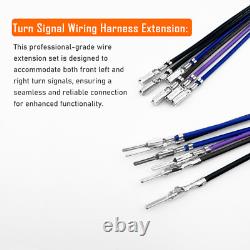 16 Câble de frein en acier inoxydable noir prolongé pour Road King, Street Glide, Road Glide