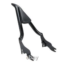 16 Pouces Dossier Sissy Bar Fit Pour Harley Cvo Road Glide Street Touring Road King