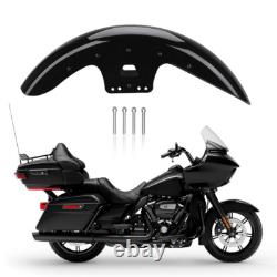 19 Garde-boue avant noir vif Wrap pour Harley Touring Road King Street Road Glide