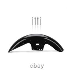 19 Garde-boue avant noir vif Wrap pour Harley Touring Road King Street Road Glide
