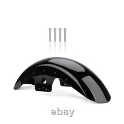 19 Garde-boue avant noir vif Wrap pour Harley Touring Road King Street Road Glide