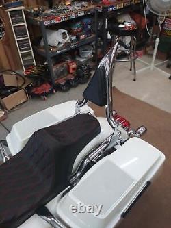 20 Barres de dossier Chrome Sissy pour Harley Touring Road King Street Glide 1997-2008