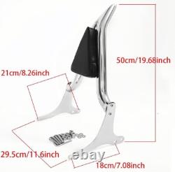 20 Barres de dossier Chrome Sissy pour Harley Touring Road King Street Glide 1997-2008