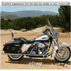 20 Barres de dossier Chrome Sissy pour Harley Touring Road King Street Glide 1997-2008