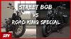 2018 Harley Davidson Street Bob Vs Road King Special Ride Review Premières Impressions